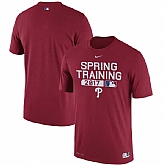 Men's Philadelphia Phillies Nike Red Authentic Collection Legend Team Issue Performance T-Shirt,baseball caps,new era cap wholesale,wholesale hats